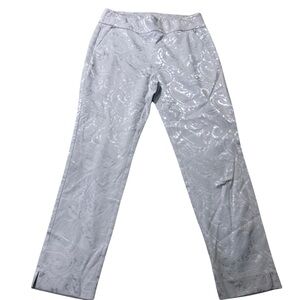 Silver Paisley Stretch Pants - Women's.wp0307